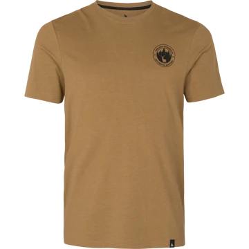 SEELAND Férfi Póló Saker T-Shirt Antique Bronze Melange