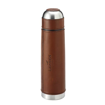 LAKSEN Termosz 0,5L Mahogany Bőr Tokban