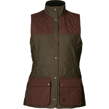 HARKILA Női Mellény Retrieve Waistcoat Warm Dark Olive/Burgundy