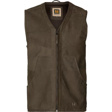HARKILA Férfi Mellény Pro Hunter Leather Waistcoat Willow Green