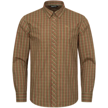 BLASER Férfi Ing Tristan Dark Olive/Red Checkered