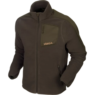 HARKILA Férfi Polár Venjan Fleece Jacket Shadow Brown/Willow Green