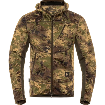 HARKILA Férfi Pulóver Deer Stalker Camo Fleece Hoodie Axis Msp/F.Green