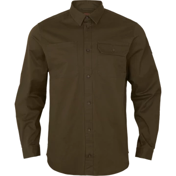 HARKILA Férfi Ing Trym L/S Skjorte Willow Green