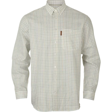 HARKILA Férfi Ing Allerston L/S Shirt Emerald Green/White