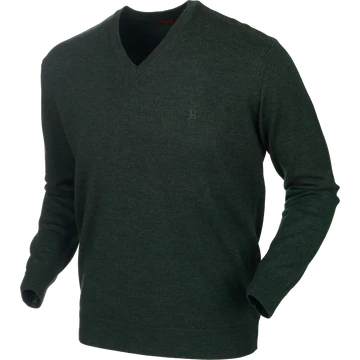 HARKILA Férfi Pulóver Glenmore Pullover Forest Green