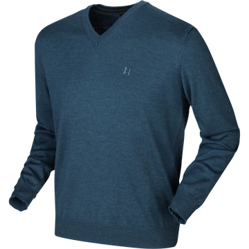 HARKILA Férfi Pulóver Glenmore Pullover Heritage Blue