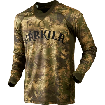 HARKILA Férfi Pulóver Lynx L/S T-Shirt Axis MSP Forest Green