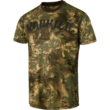 HARKILA Férfi Póló Lynx S/S T-Shirt Axis MSP Forest Green