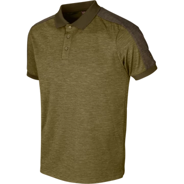 HARKILA Férfi Póló Tech Polo Dark Olive/Willow Green