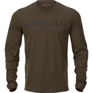 HARKILA Férfi Pulóver Mountain Hunter L/S T-Shirt HGreen/SBrown