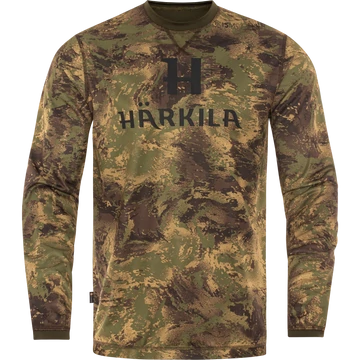 HARKILA Férfi Pulóver Deer Stalker Camo L/S AXIS MSP/F.Green