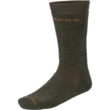 HARKILA Férfi Zokni Pro Hunter 2.0 Short Socks  W.Green/S.Brown