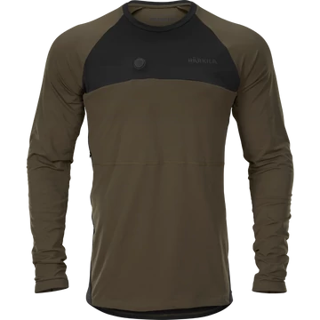 HARKILA Férfi Fűthető Pulóver Heat L/S T-Shirt W.Green/Black