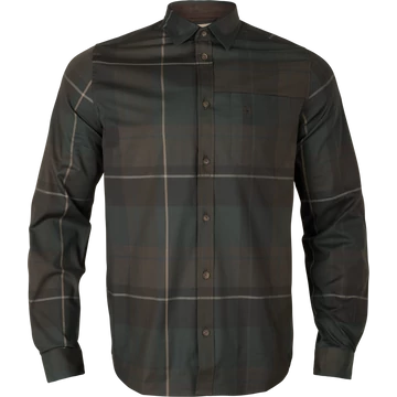 HARKILA Férfi Ing Akse L/S Shadow Brown