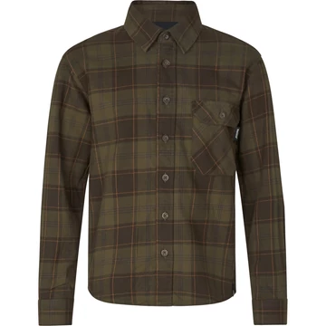 SEELAND Gyerek Ing Glen Flannel Pine Green/Dark Navy