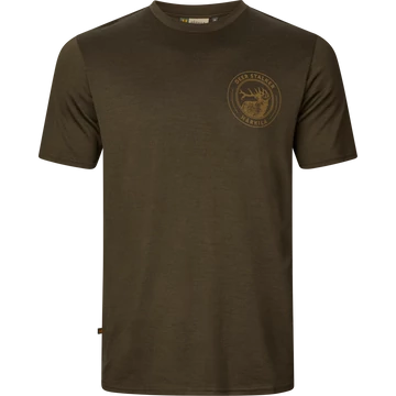 HARKILA Férfi Póló Game S/S Stag Willow Green