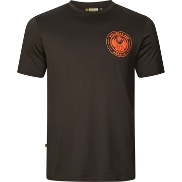 HARKILA Férfi Póló Game S/S Wildboar Shadow Brown