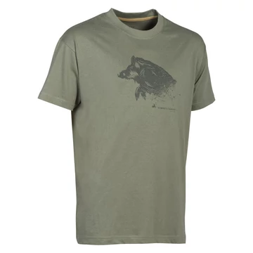 LIGNE VERNEY-CARRON Férfi Póló Tee Imprime Vaddisznó