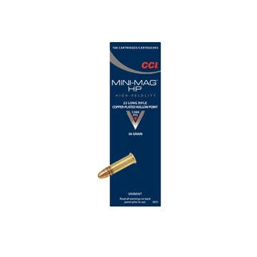 CCI .22 LR Minimag HP 100DB 36G