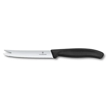 VICTORINOX Kés Swiss Classic Sajt És Kolbász Villás Fekete