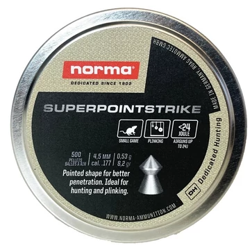 NORMA 5,5MM Hegyes Superpoint Strike 0,94G 250DB