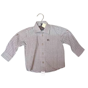 KOS FASHION Gyerek Ing Barna Kockás