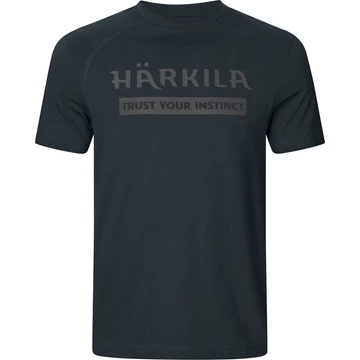 HARKILA Férfi Póló Logo S/S T-Shirt Dark Navy