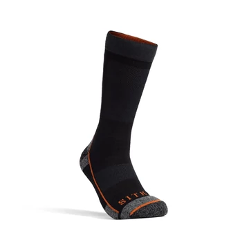 SITKA Férfi Zokni Mid Weight Crew Sock Black 