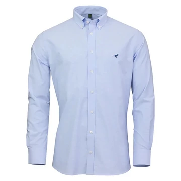 LAKSEN Férfi Ing Oxford Stretch Shirt Light Blue