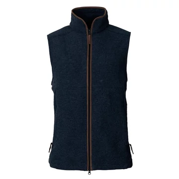 LAKSEN Férfi Mellény Isla Vest Wool-Fleece Navy