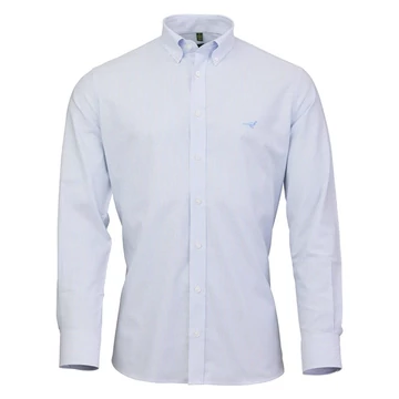 LAKSEN Férfi Ing Pin Oxford Stretch Shirt Light Blue