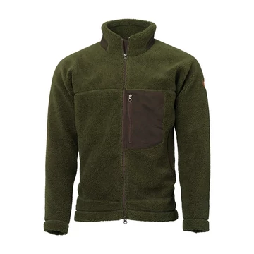 LAKSEN Férfi Kabát Teddy Fleece Jacket Olive