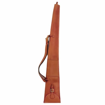 LAKSEN Fegyvertok 125CM Leather Shotgun Slip Chocolate