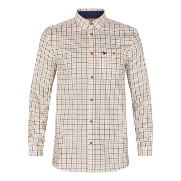 SEELAND Férfi Ing Oxford Shooting Shirt Classic Blue/MERLOT CHECK