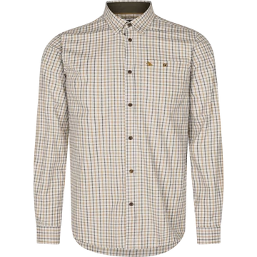 SEELAND Férfi Ing Oxford Shooting Shirt Classic Blue/Classic Brown Check