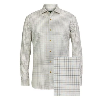 LAKSEN Férfi Ing Kristian Cotton Wool Shirt