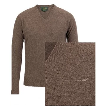LAKSEN Férfi Pulóver Trent V-neck Camel