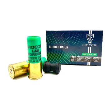 FIOCCHI 12/70 Rubber Baton Green Enforcement 27MM 4,75G