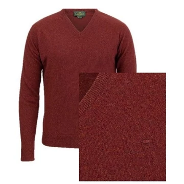 LAKSEN Férfi Pulóver Trent V-neck Rusty