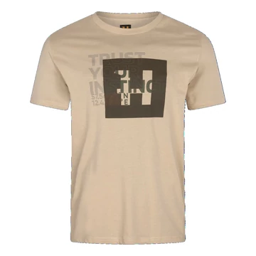 HARKILA Férfi Póló Heim S/S T-Shirt Pure Cashmere