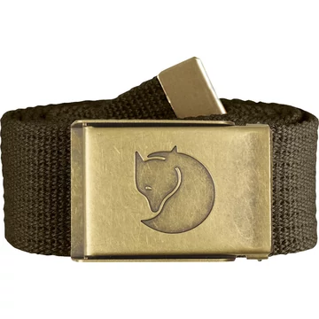 FJALLRAVEN  Öv Canvas Brass Belt 4Cm Dark Olive