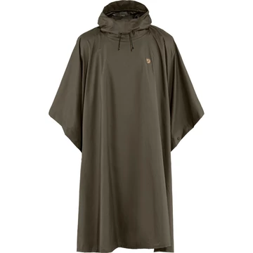 FJALLRAVEN Poncho  Dark Olive