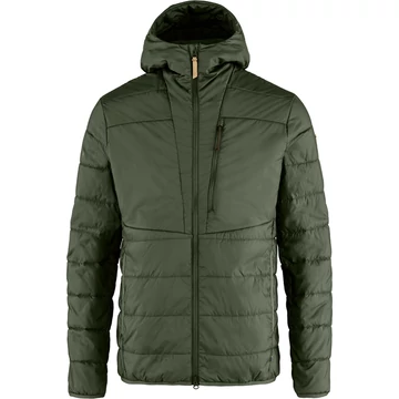 FJALLRAVEN Férfi Kabát Keb Padded Hoodie Deep Forest