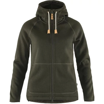 FJALLRAVEN Női Pulóver Övik FLeece Hoodie Deep Forest