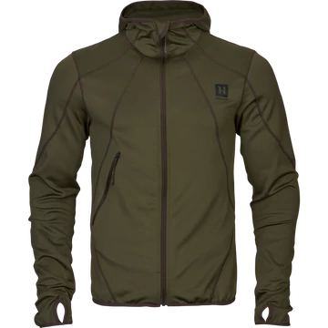 HARKILA Férfi  Pulóver Deer Stalker Full Zip Fleece Hoodie W.Green