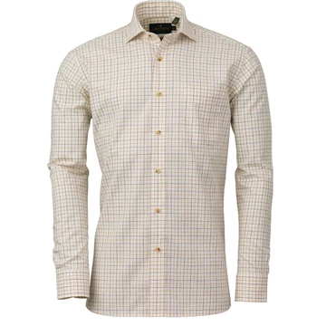 LAKSEN Férfi Ing Reg Kockás Mustard/Brownie