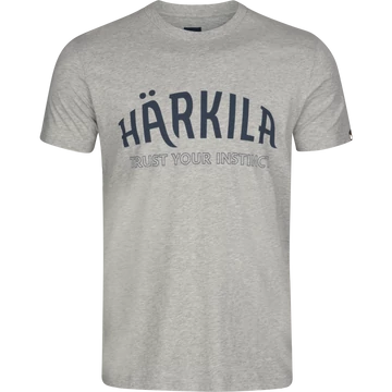 Harkila Férfi Póló T-Shirt Modi Melange Light Grey Melange