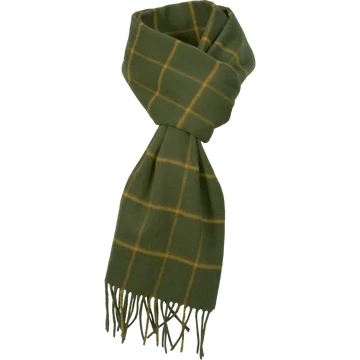 Harkila Férfi Sál Retrieve Wool Scarf Green Check One Size