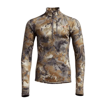Sitka Férfi Pulóver Core Merino 220 Half-Zip Optifade Waterfowl Timber